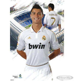 Cristiano Ronaldo Poster on Poster Cristiano Ronaldo Real Madrid   Posters Grand Format Commandez