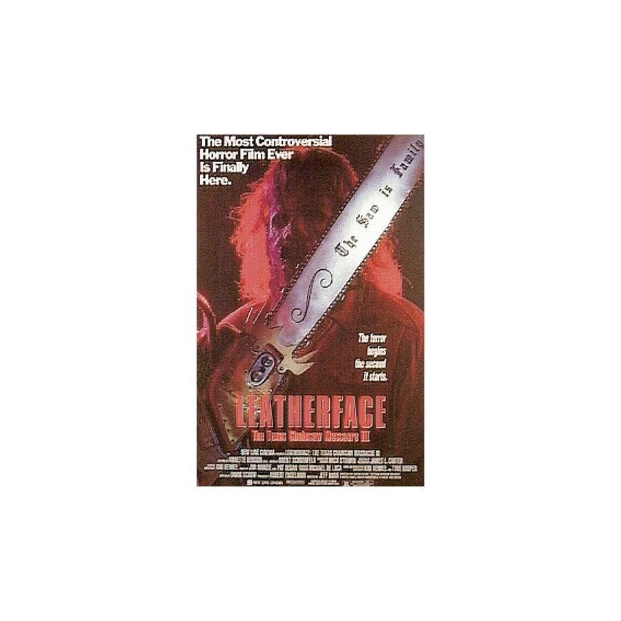 Poster Leatherface Massacre à la tronconneuse 3 en anglais Texas