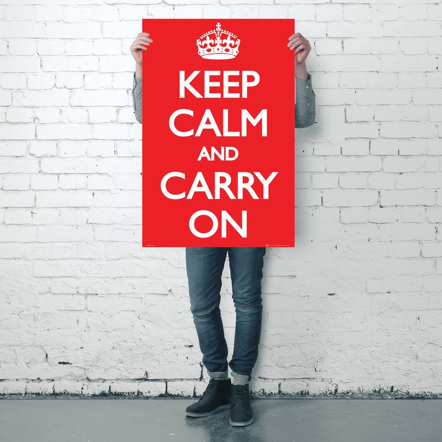 keep calm and carry on poster