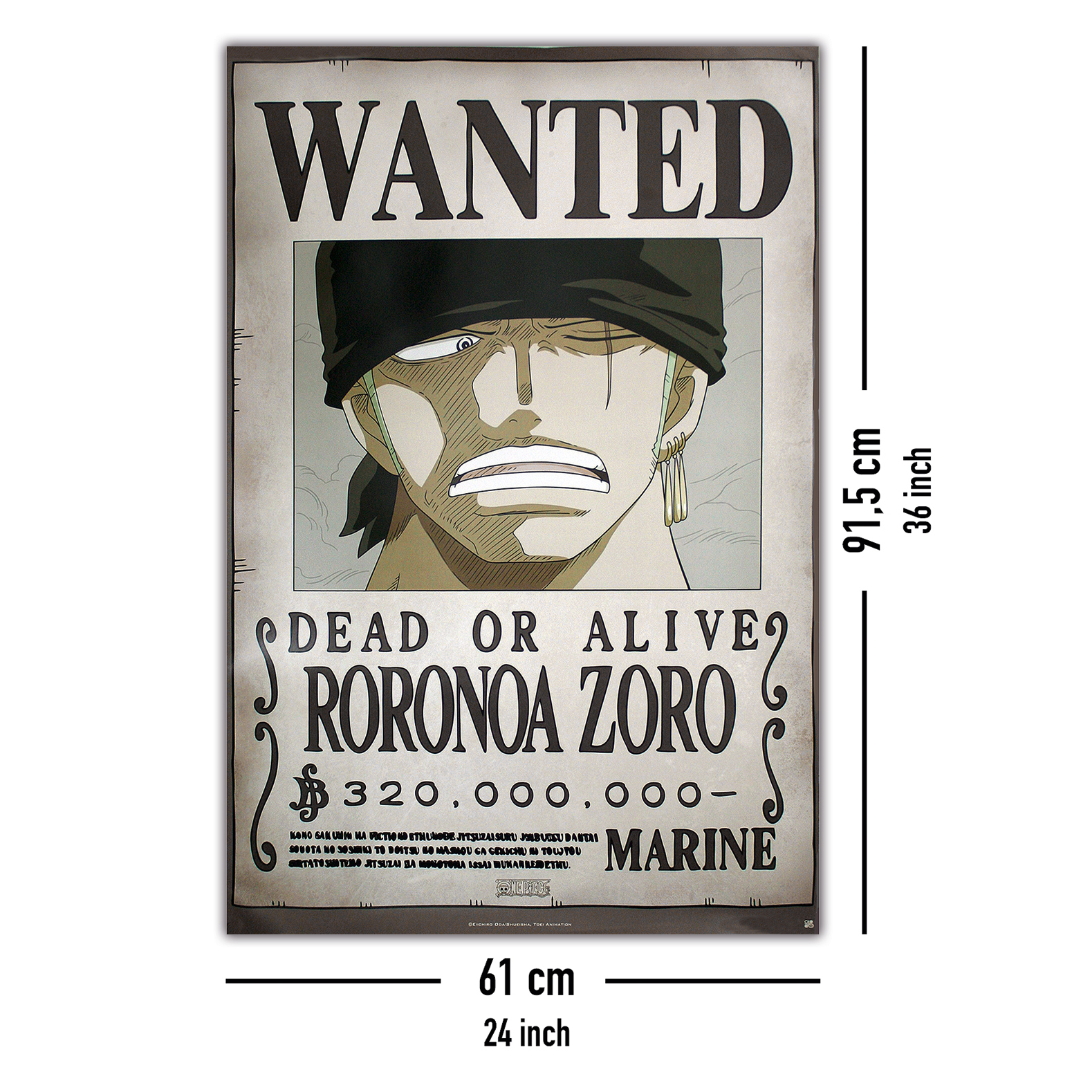 One Piece - Poster Wanted Ace (91,5 X 61 Cm) - Produits Geek