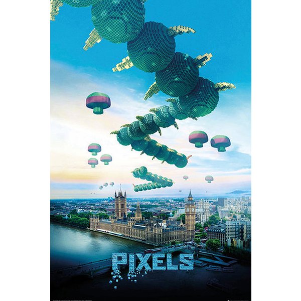 Poster Pixels Mille-pattes 