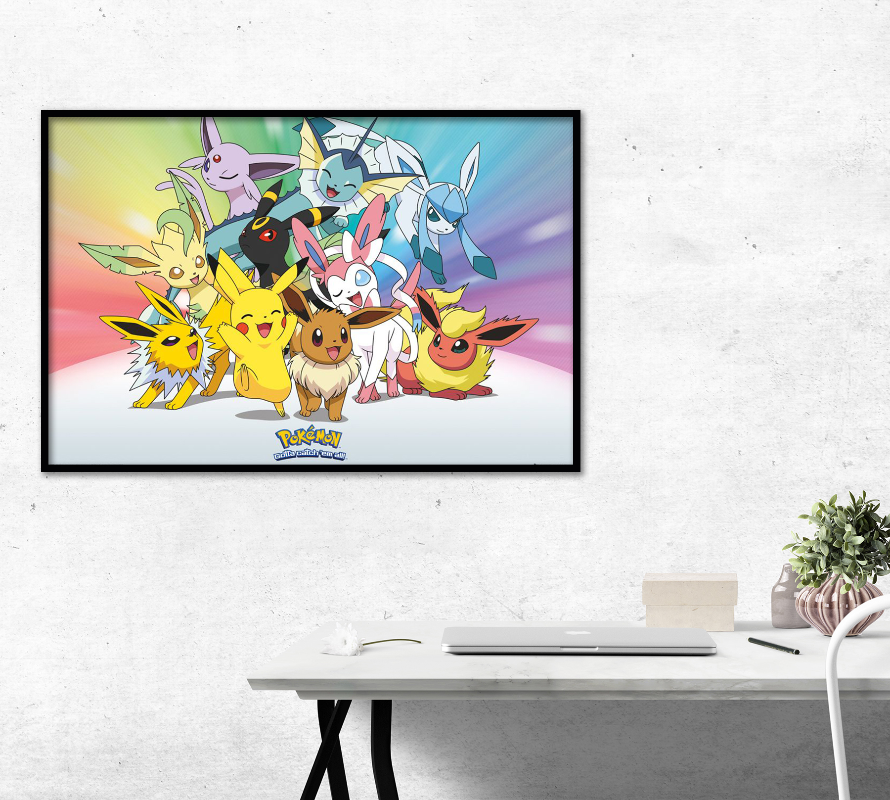 Poster Pokemon Evoli : Décoration Murale Originale