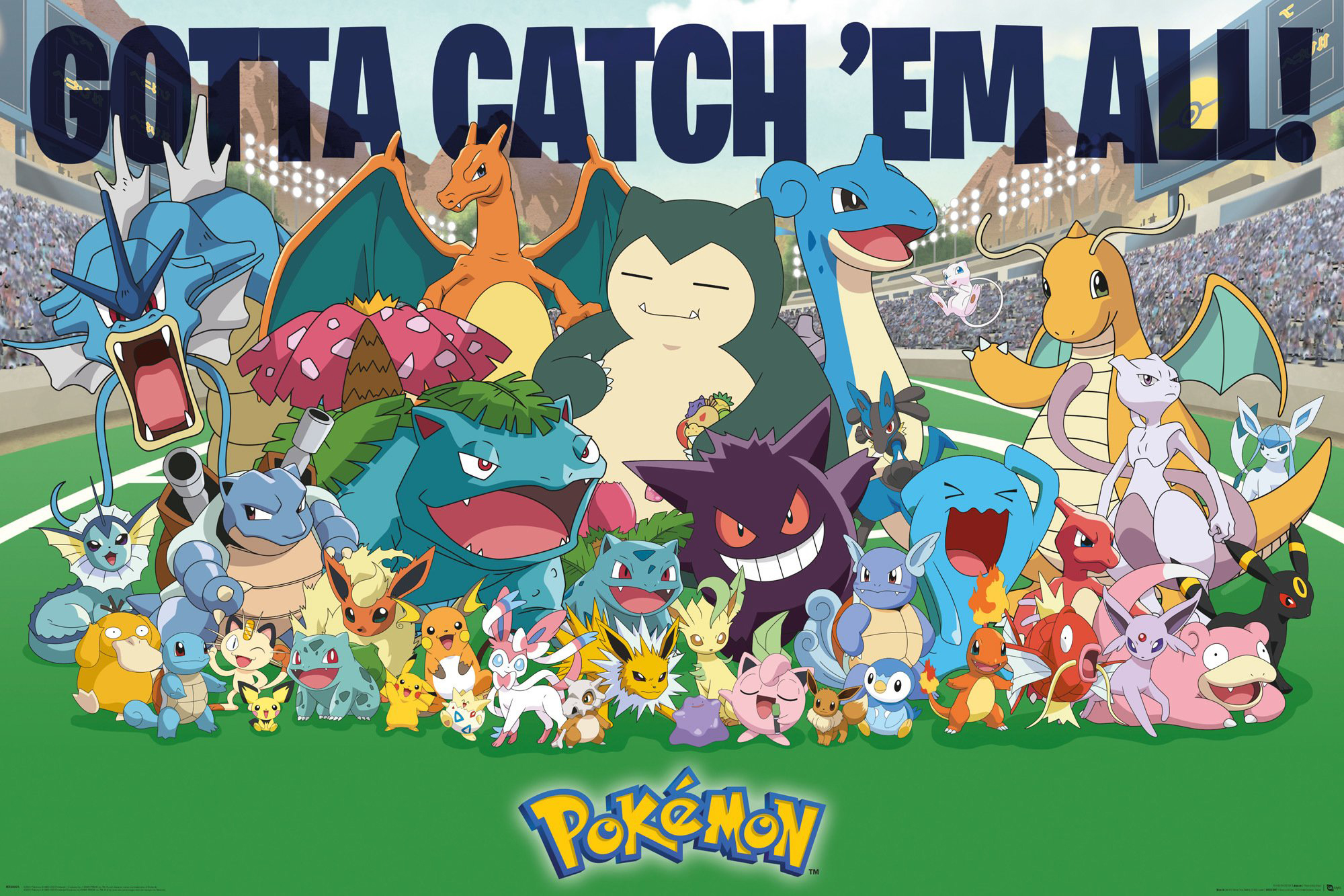 Poster Pokémon Gotta catch 'em all !, en vente sur Close Up