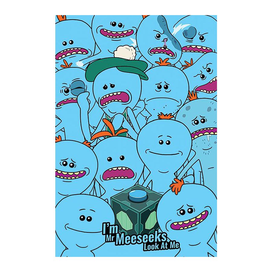 Poster Rick and Morty - Mr Meeseeks, en vente sur Close Up