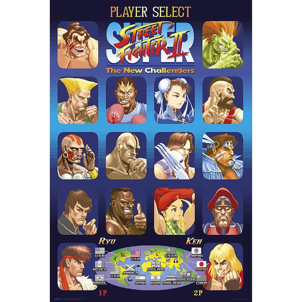 Poster Street Fighter II -