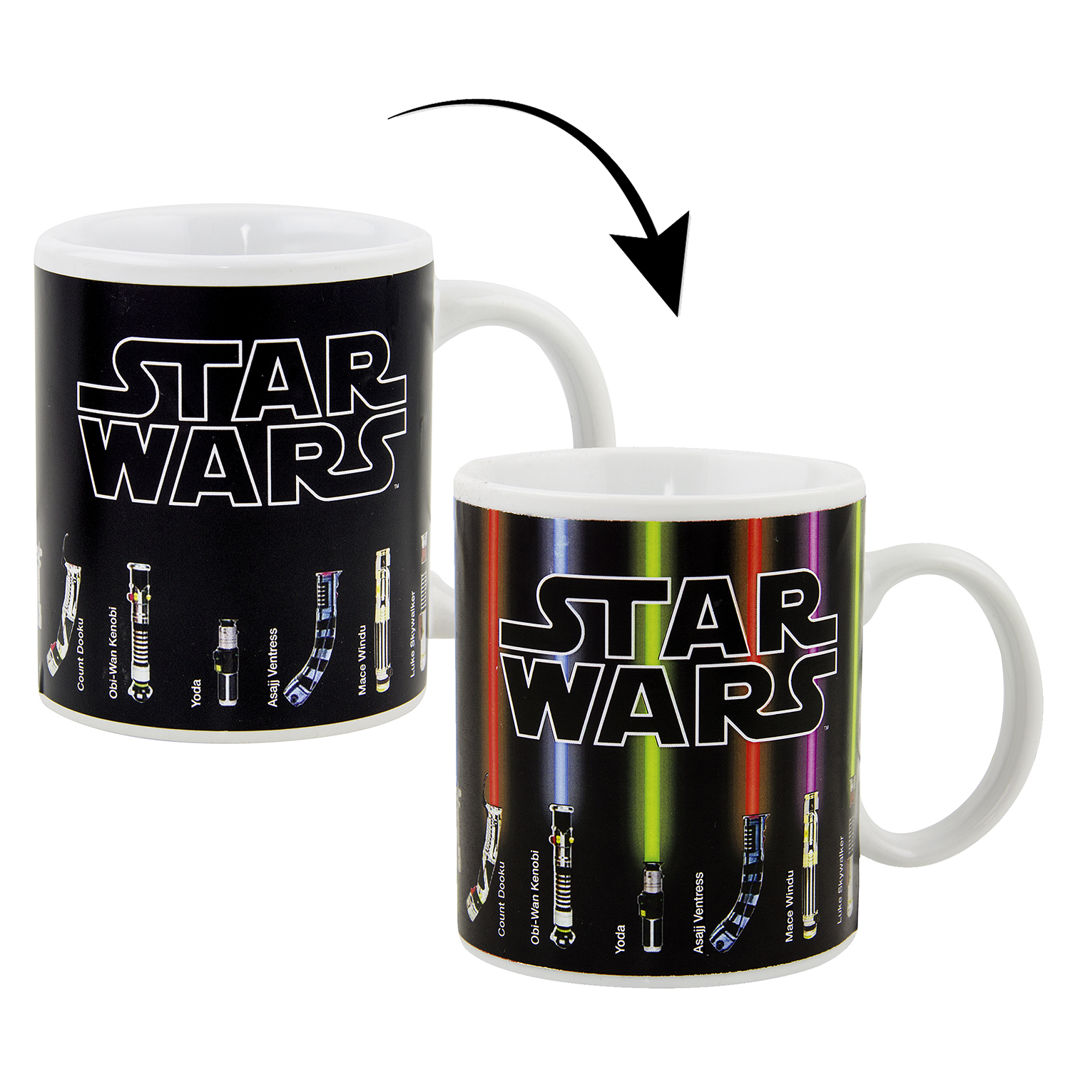 Star Wars Mug XL Thermo-Réactif Sabre Laser