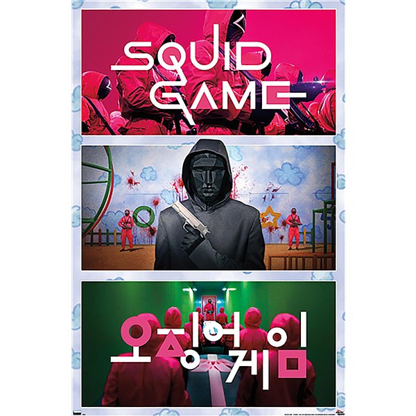 Poster Squid Game - Collage