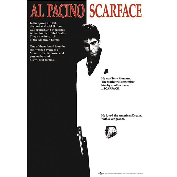 Poster XL Scarface - Cover [Al Pacino]